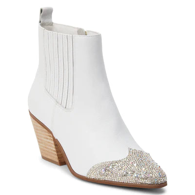 Matisse Blake Rhinestone Boot (White)