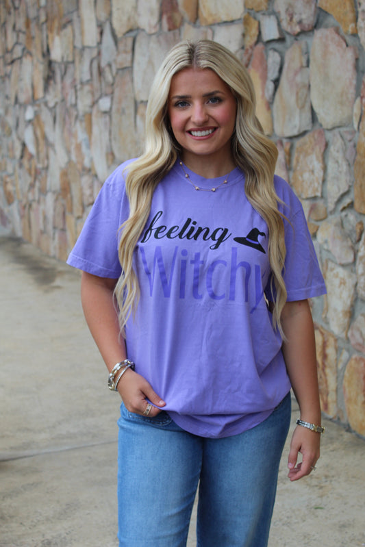 Comfort Color Feeling Witchy S/S Tee (Violet)