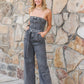Game Day Strapless Jumpsuit