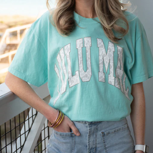 Girlie Girl LULU MAC Grey Camo Comfort Colors Tee