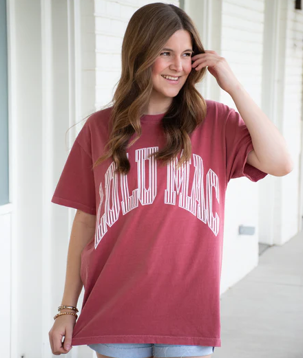 Girlie Girl LULU MAC Stripe Comfort Colors Tee