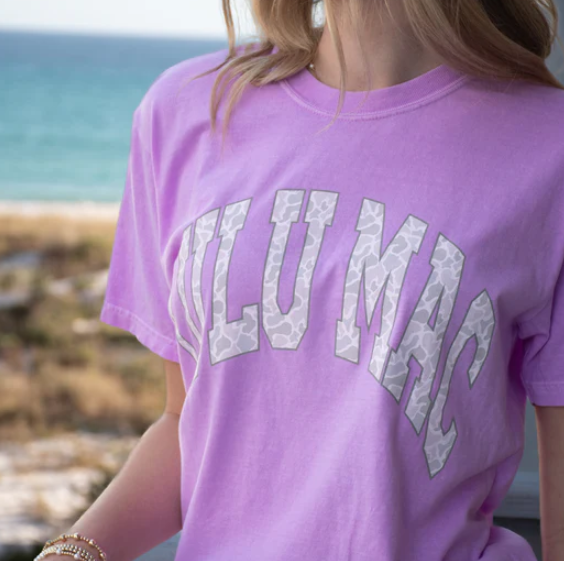 Girlie Girl LULU MAC Grey Camo Comfort Colors Tee