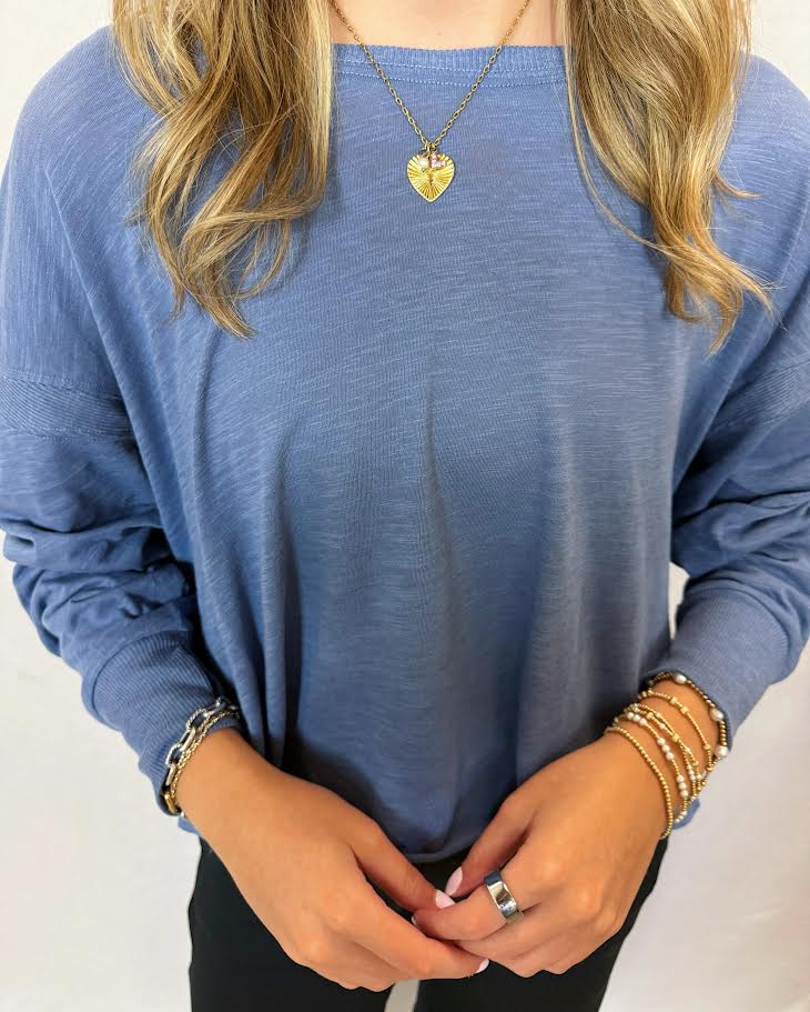 90 Degree (Reflex) Oversized L/S Solid Open Back Top