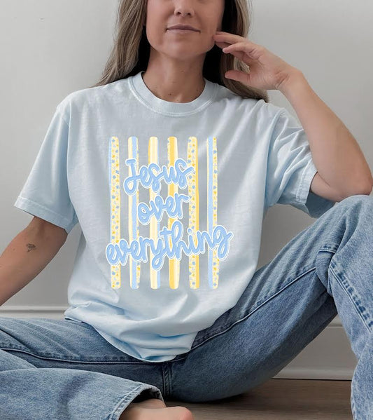 Dash Forward Jesus Over Everything SS Tee (Light Blue)