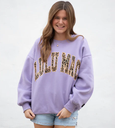 Girlie Girl LULU MAC Leopard Sweatshirt
