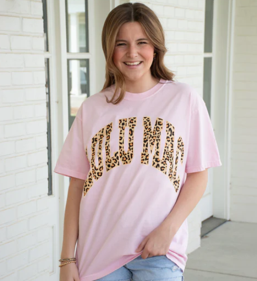 Girlie Girl LULU MAC Leopard Comfort Colors Tee