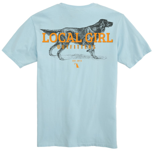 Juniors' Local Girl Setter On Point SS Tee (Chambray)