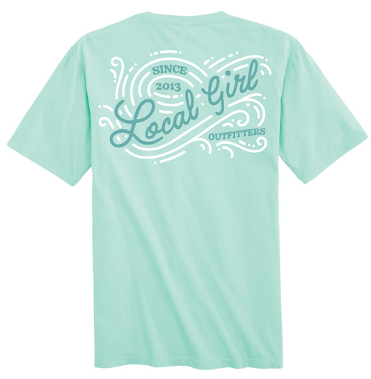 Juniors' Local Girl Ocean Wave SS Tee (Island Reef)