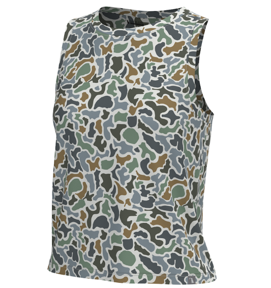 Juniors' Local Girl Muscle Tank 2.0 (Localflage Bluff)