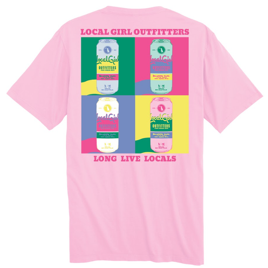 Juniors' Local Girl Chico Pop Art SS Tee (Blossom)