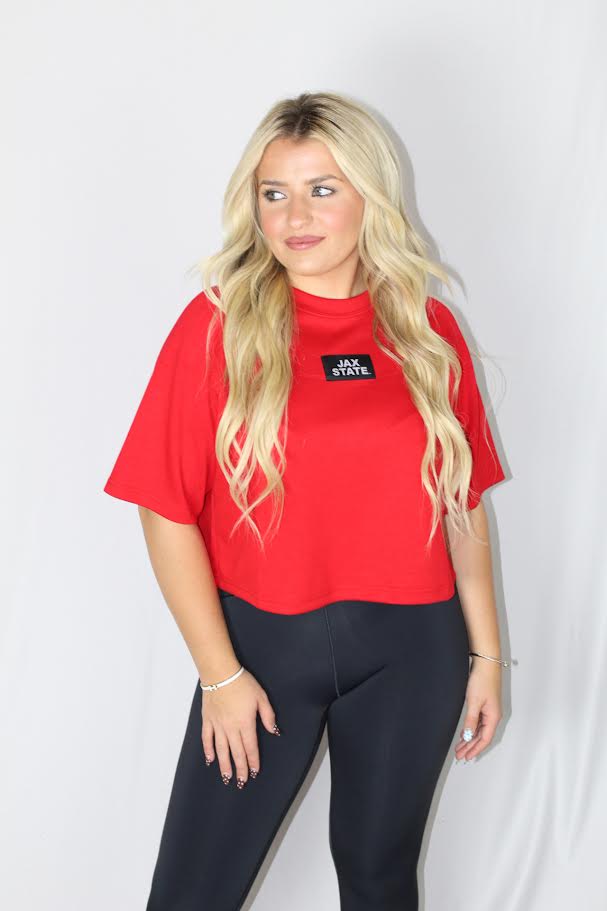 JAX STATE Patch Gameday Tee (Red/Black)