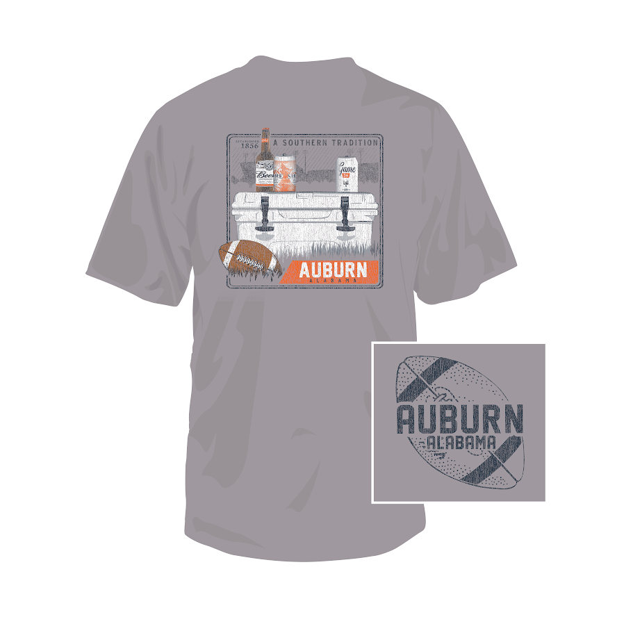 Southern Fried Cotton Auburn "A Southern Tradition" SS (Graphite Heather)