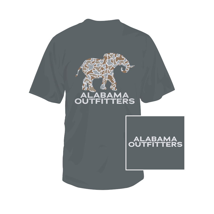 Southern Fried Cotton Alabama Elephant Camo SS