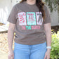 Juniors Southern Fried Cotton Tis The Season Tee (Espresso)