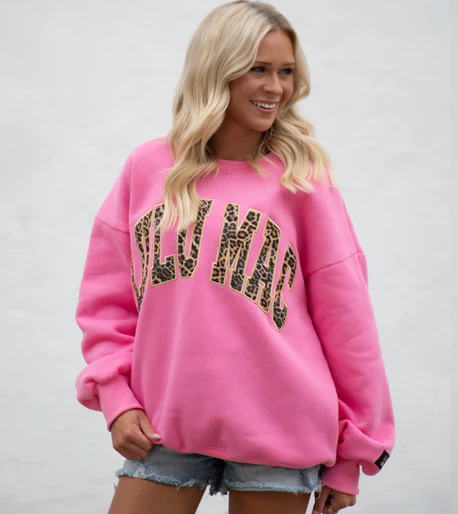 Girlie Girl LULU MAC Leopard Sweatshirt