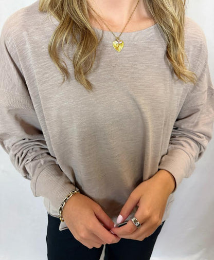 90 Degree (Reflex) Oversized L/S Solid Open Back Top