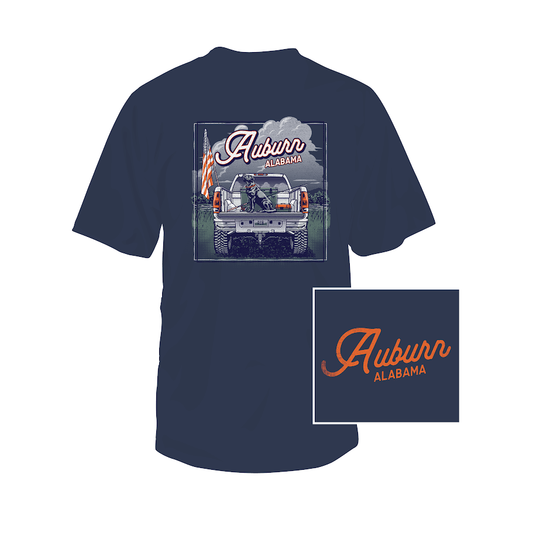 Southern Fried Cotton Auburn "Fly 'Em High" SS (China Blue)