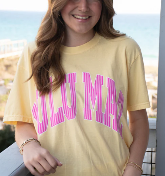 Girlie Girl LULU MAC Stripe Comfort Colors Tee