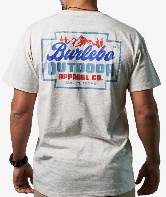 Men's Burlebo Mountain Range S/S Tee (Ash Grey)