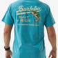 Men's Burlebo Bait And Rigs S/S Tee (Cyan)