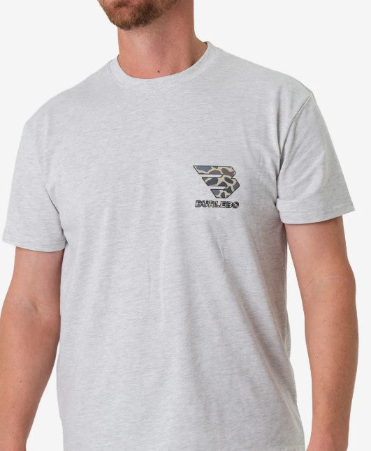 Men's Burlebo Flying B Deer Camo Logo S/S Tee