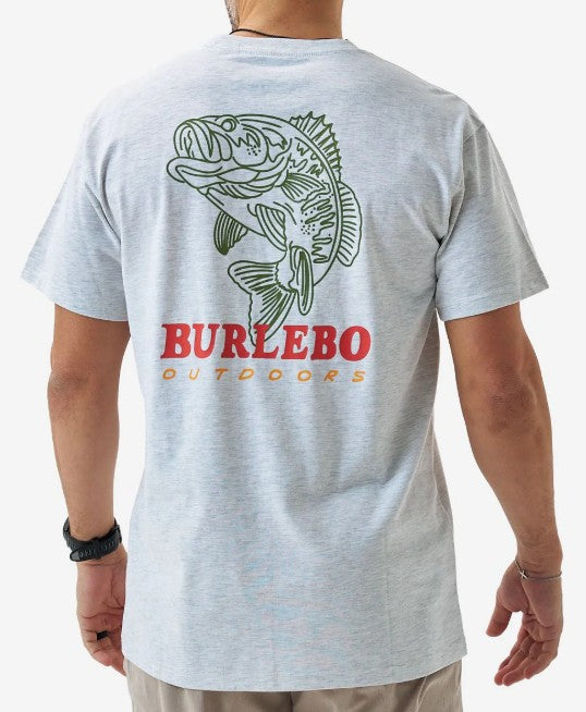 Men's Burlebo Fish Wild S/S Tee (Ash Grey)