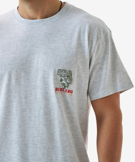 Men's Burlebo Fish Wild S/S Tee (Ash Grey)