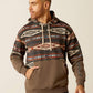 Men's Color Block Hoodie (Brindle)