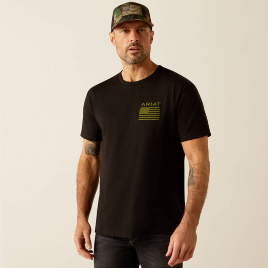 Men's Ariat Freedom T-Shirt (Black)