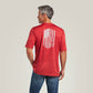 Men's Ariat Charger Vertical Flag Tee (Scooter) *RED