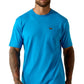Men's Ariat Rebar Cotton Strong Standard Pocket T-Shirt (Methyl Blue Heather)