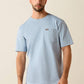 Men's Ariat Rebar Cotton Strong Skull T-Shirt (Dusty Blue)