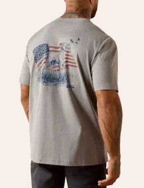 Men's Ariat Rebar Strong Dawg T-Shirt (Heather Gray)