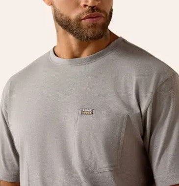 Men's Ariat Rebar Strong Dawg T-Shirt (Heather Gray)