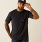 Men's Ariat Rebar Workman Brickyard T-Shirt (Charcoal Heather USA)