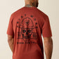 Men's Ariat Cotton Strong Hardhead T-Shirt (Brandy Snifter)