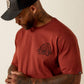 Men's Ariat Cotton Strong Hardhead T-Shirt (Brandy Snifter)