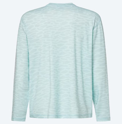 Men's Costa L/S Voyager Crew (Waterprint Arctic Blue)