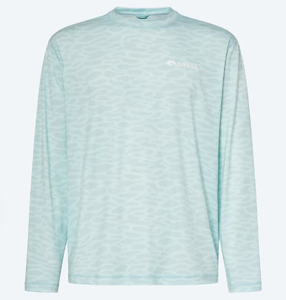 Men's Costa L/S Voyager Crew (Waterprint Arctic Blue)