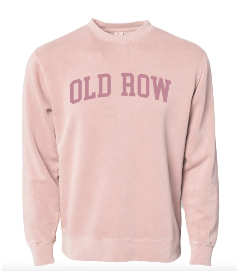 Old Row Pigment Dyed Crewneck Sweatshirt (Pink)