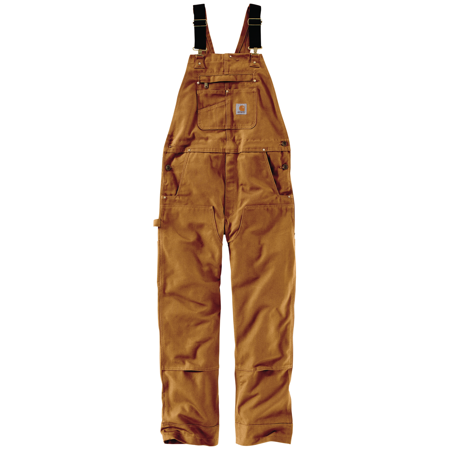 Men's Carhartt Iconic R01 Duck Bib Overall (Carhartt Brown)