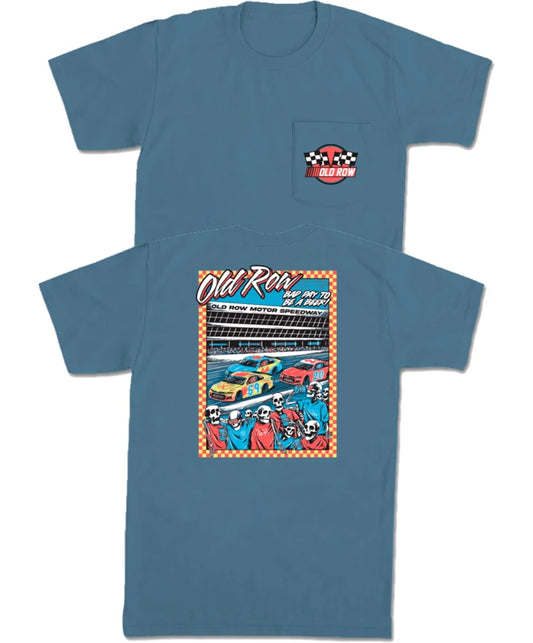 Old Row BDTBAB Racing 2.0 Pocket Tee (Blue Jean)