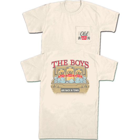 Old Row Back In Town Pocket Tee (Ivory)