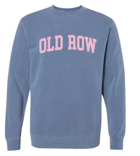 Old Row Pigment Dyed Crewneck Sweatshirt (Blue)