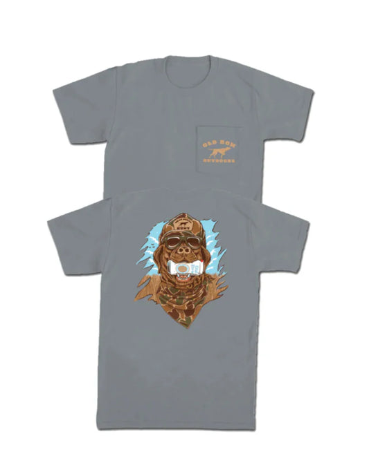 Old Row GBC Retro Can Camo S/S Pocket Tee (Granite)