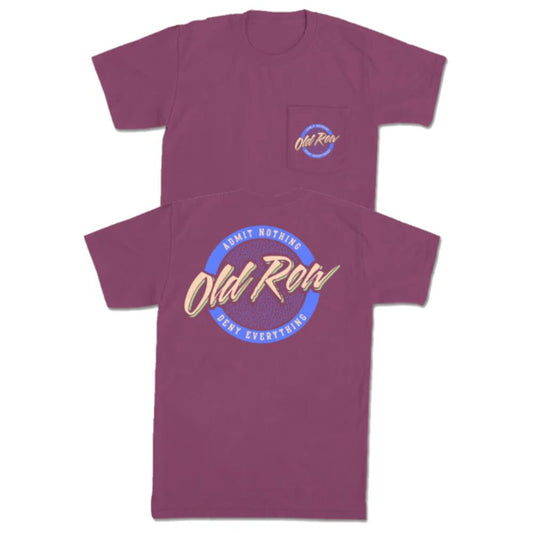 Old Row Circle Logo S/S Pocket Tee (Berry)