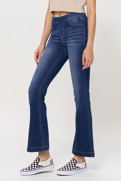 Cello Flared Jegging (30 inch Inseam Dark Wash)