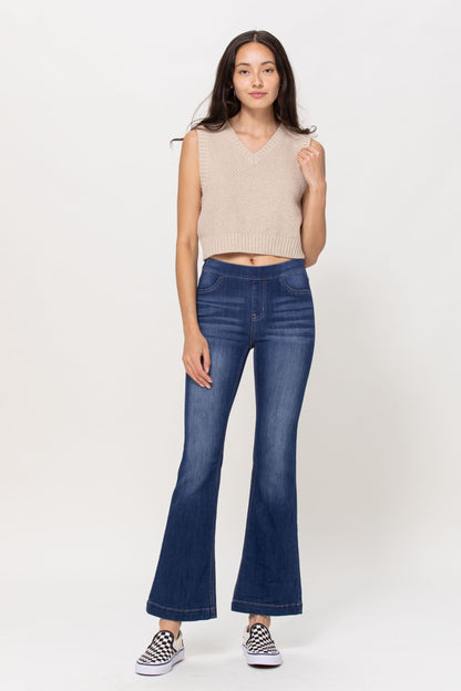 Cello Flared Jegging (30 inch Inseam Dark Wash)