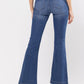 Cello Mid Rise Flare Jegging (30 inch Inseam Med Wash)