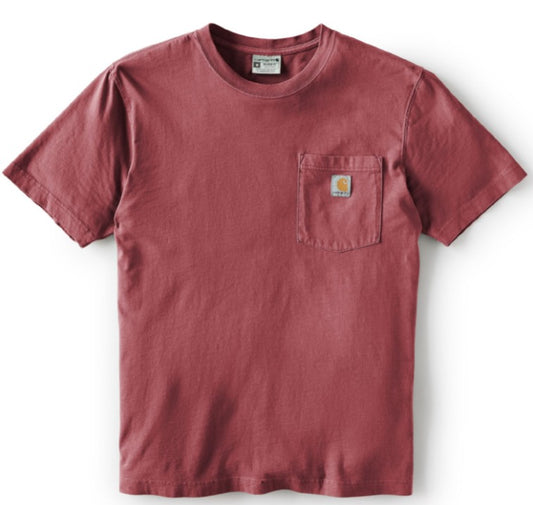 Men's (REG) Carhartt Relaxed Fit Midweight Garment Dyed SS Pocket T-Shirt (Amber Terrain)